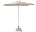 Parasol Ø300 cm sandgrå m/krank og tilt - Sunlife